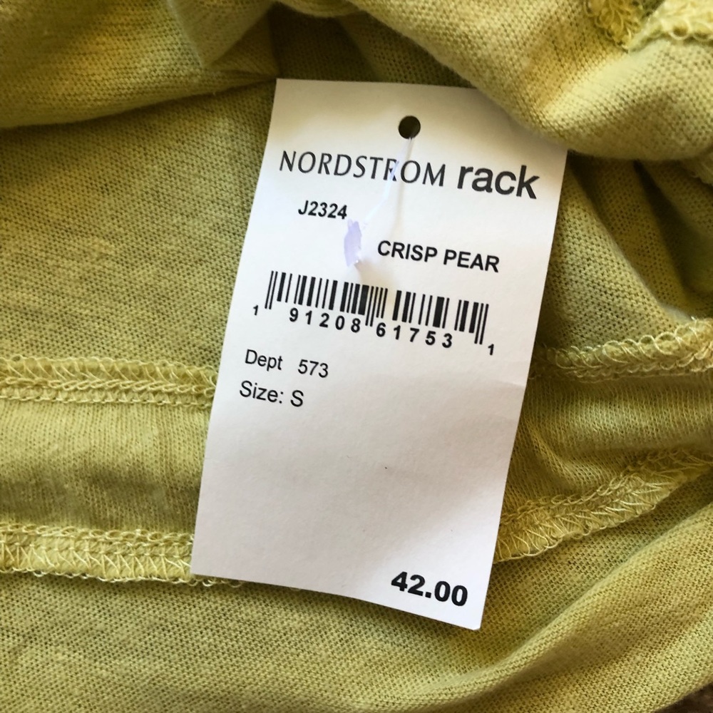 NWT Madewell Drawstring T-Shirt in Crisp Pear Size S - Picture 7 of 7